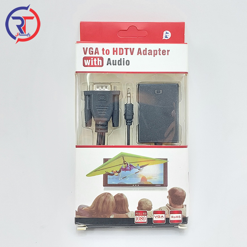 کابل تبدیل VGA به HDTV به همراه کابل صدا