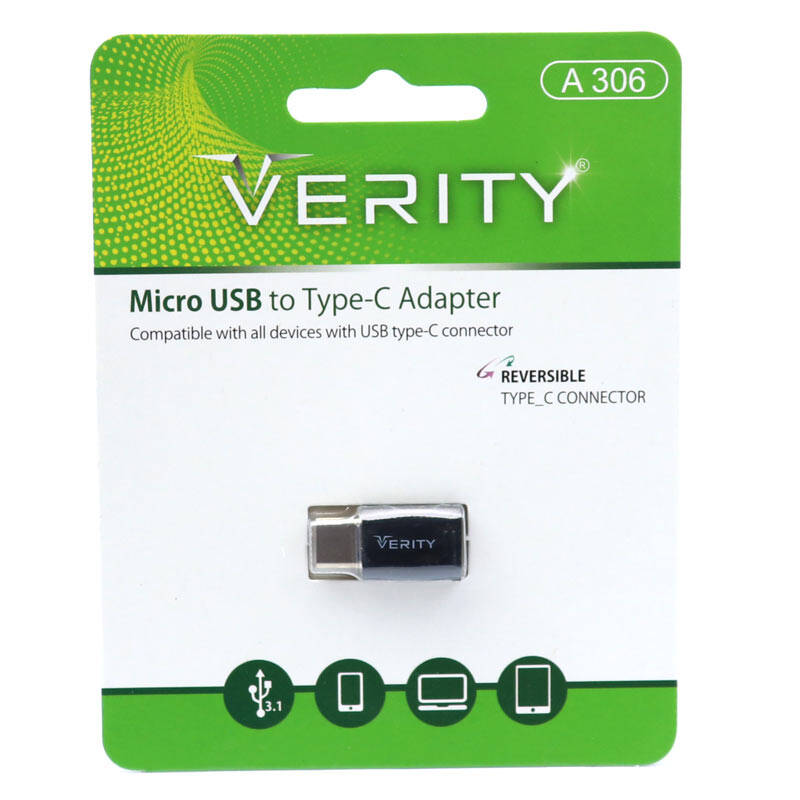 تبدیل Micro-USB به تایپ سی وریتی مدل  A301