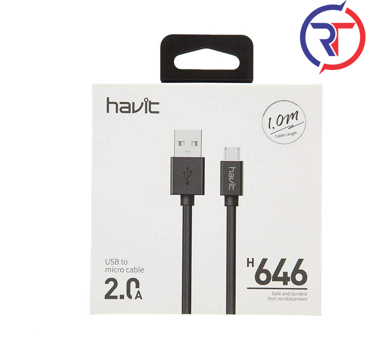کابل تبدیل USB به microUSB هویت مدل H646 طول 1متر